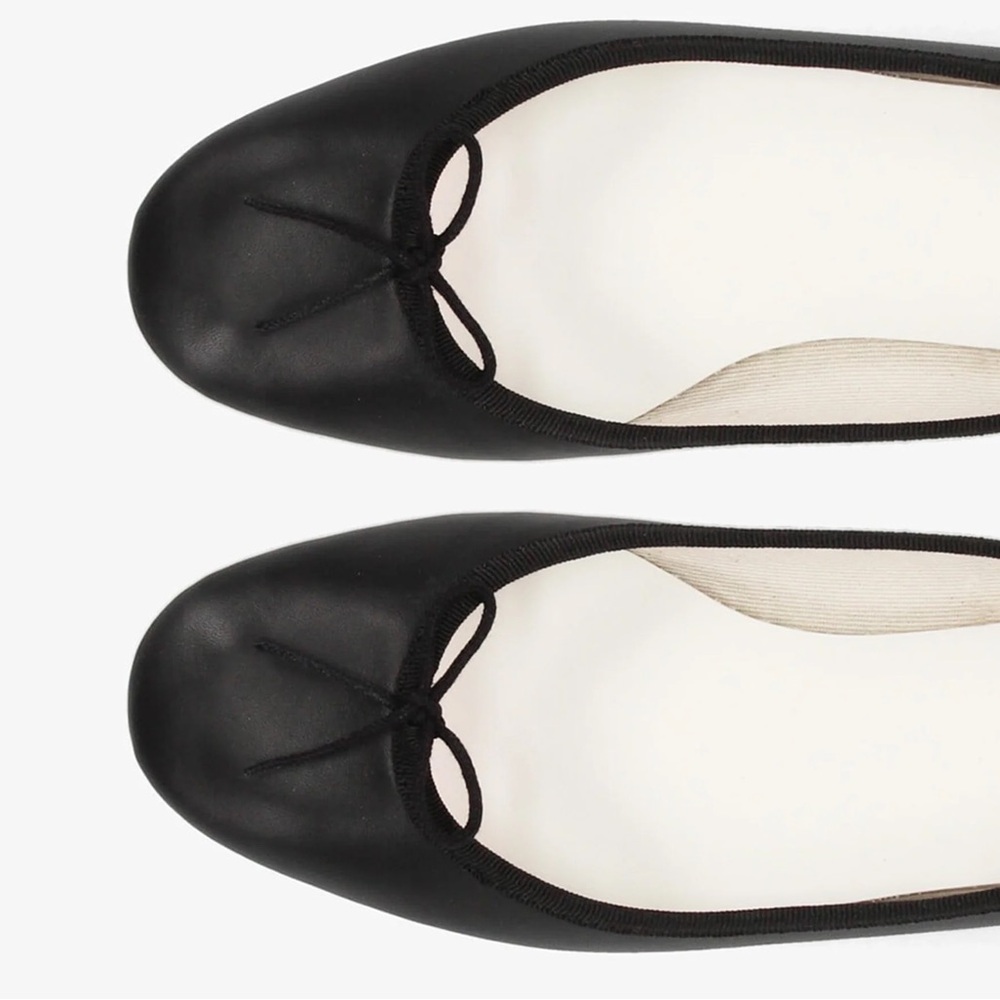 Repetto Camille ballet pumps heel in black leather nappa size 40.5 (9.5) - Picture 4 of 14